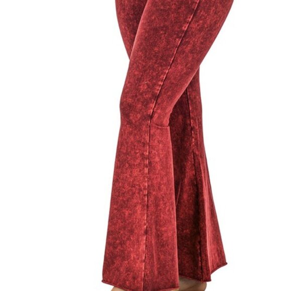 Stone Wash Flare Pants - Picture 2 of 4